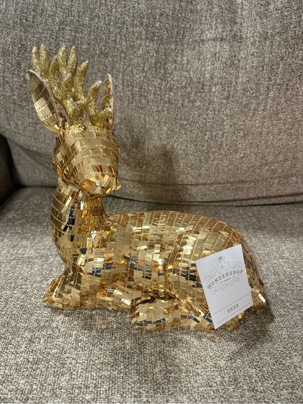 Wondershop Gold Sequin Deer Figurine